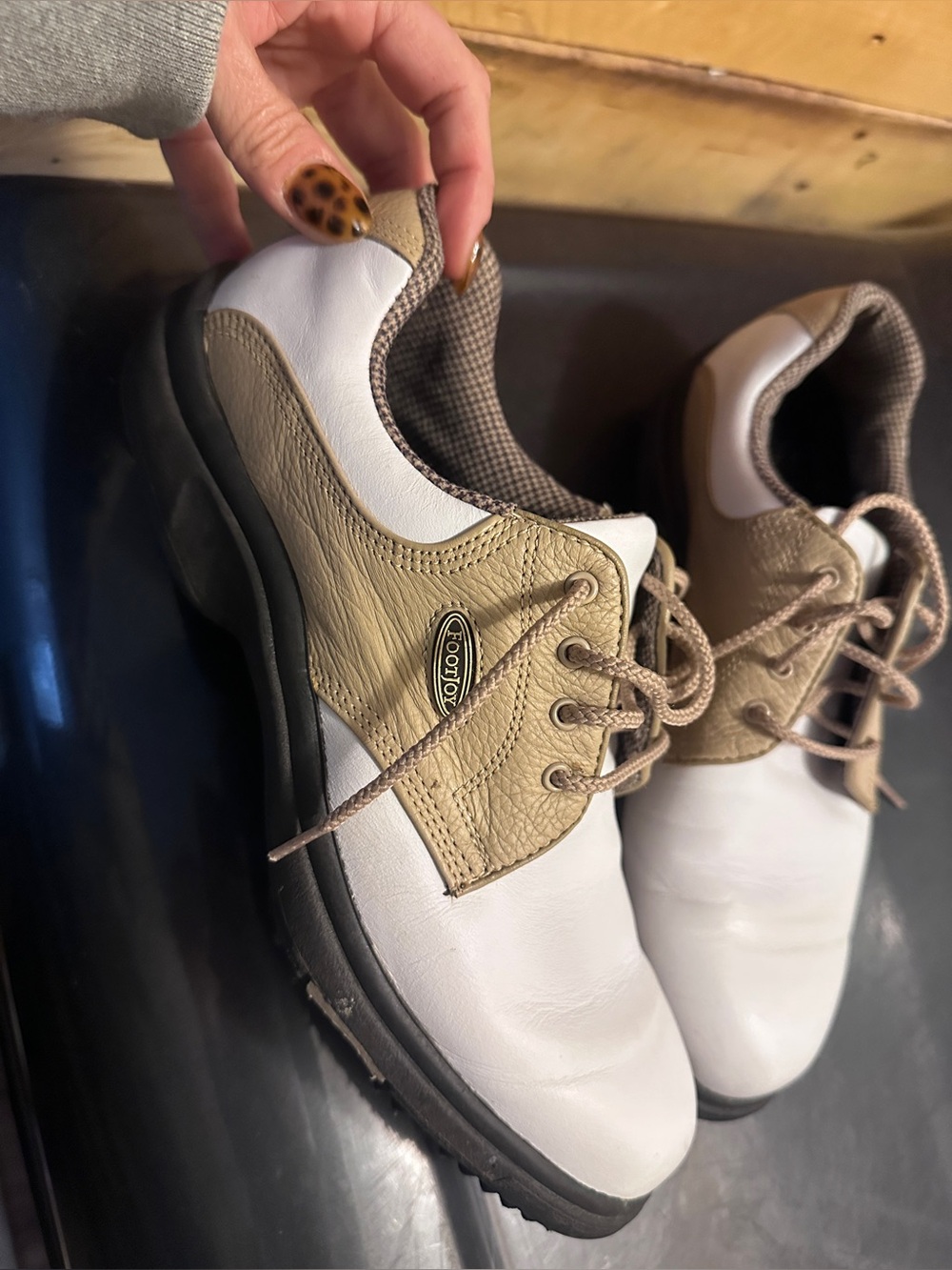 FootJoy Women’s White and Beige Golf Shoe